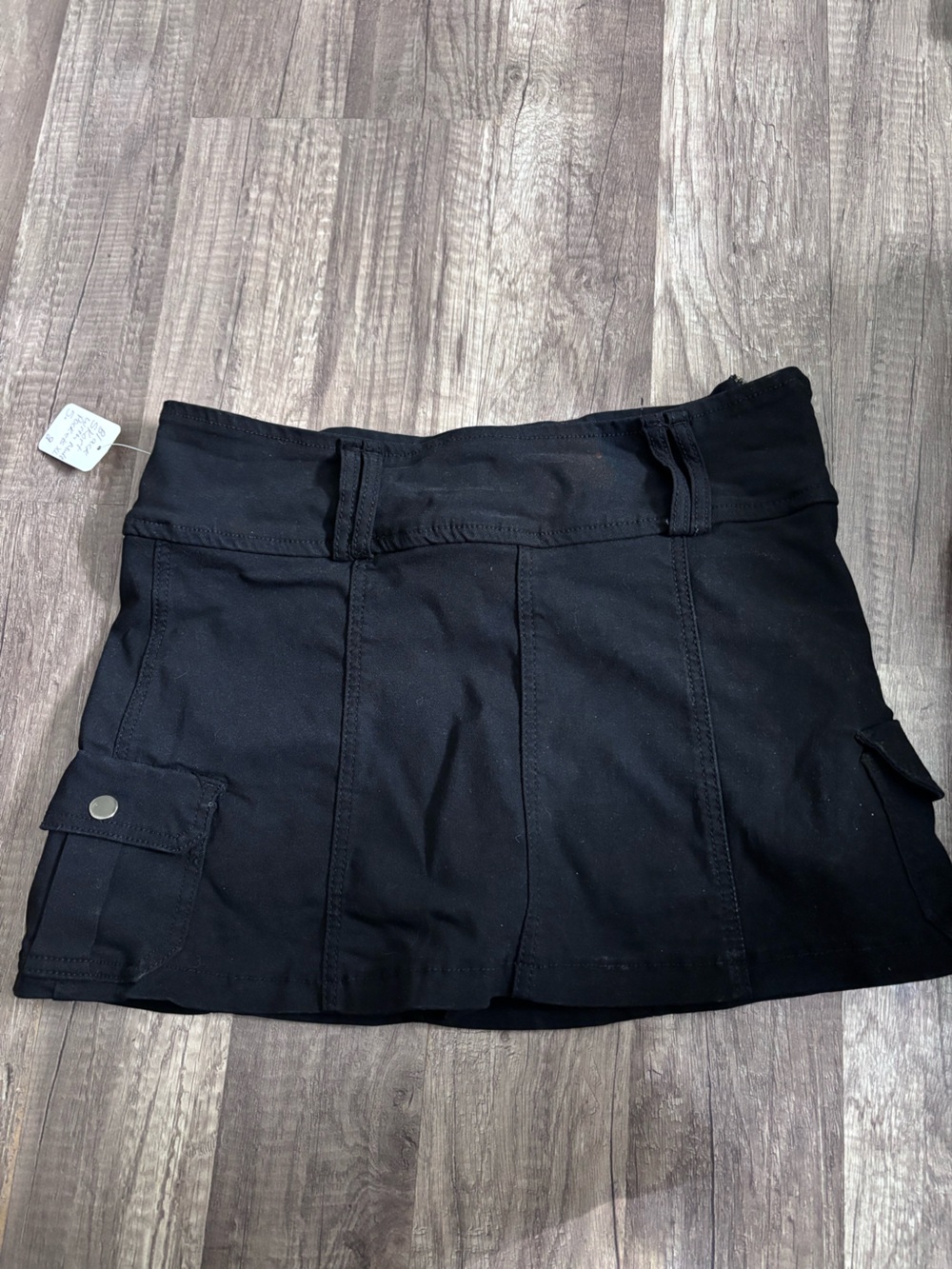 Black Women’s Cargo Skort with Belt Loops. 217